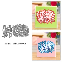 english word phrases metal cutting dies for diy scrapbook album paper card decoration crafts embossing 2021 new dies