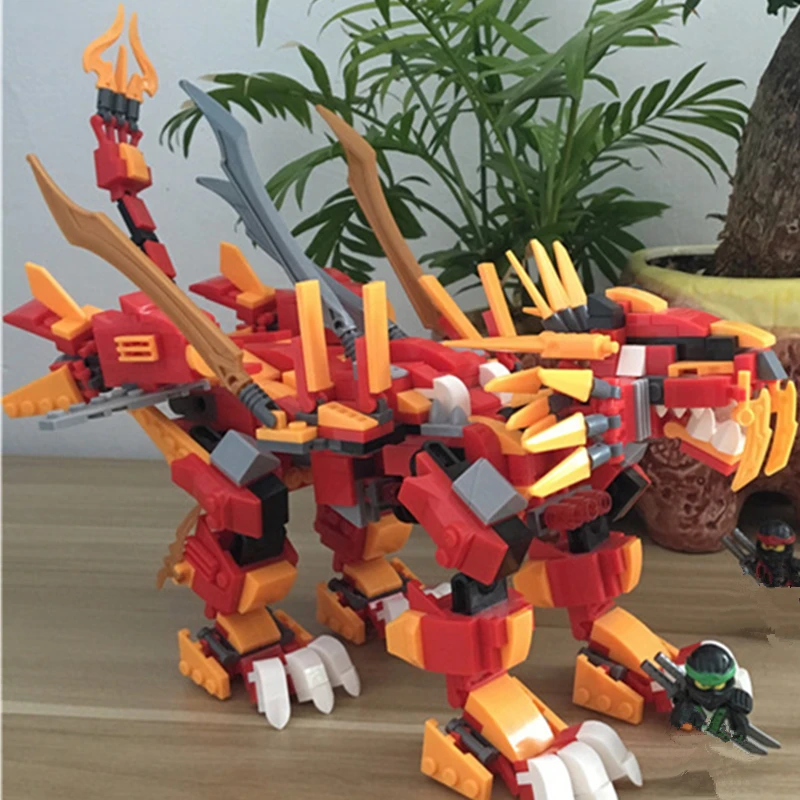 New 2020 Ninja Series Kai Flame Lion Tiger Fighter Robot Truck Season 14 Building Blocks Classic Model Sets Bricks Kids Kits TV | Игрушки и