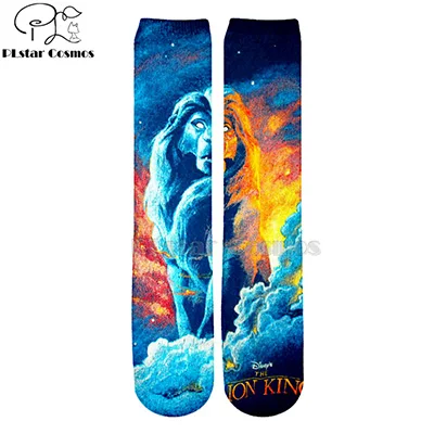 3 Plstar Cosmos the Lion King Simba Носки с рисунком 3d носки для мужчин и женщин забавные животные высокого качества носки с героями мультфильмов dropshopping-1 - Цвет: 3