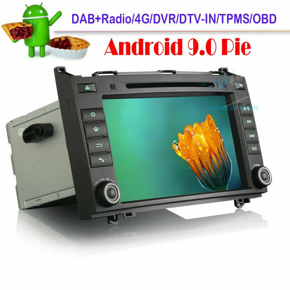 9 &quotАвтомобильный мультимедийный радио DAB + gps Bluetooth навигация wifi головное