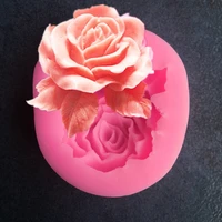 new silicone mold 3d stereo rose shape cake chocolate mousse fondant mold baking tools