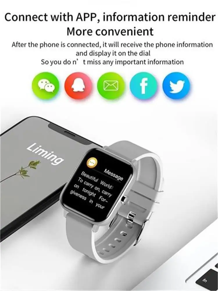 

H10 Smart Armband Smart Watch Bluetooth Anruf Herzfrequenz Blutdruck Farbbildschirm Sport Smart Watch