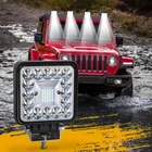 4 дюйма 99 Вт светодиодная фара Offroad 4X4 прожектор светодиодная панель 12 В 24 В Fso вспышка Авто светодиодная световая панель для автомобиля Jeep Truck Tractor SUV