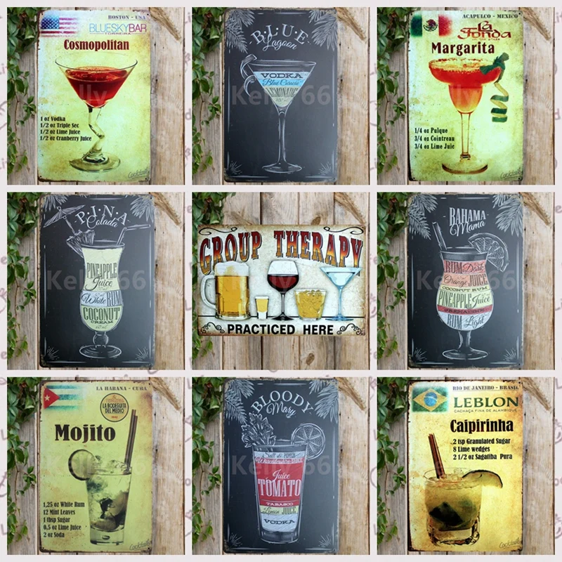 [Kelly66] Мохито пиво бочка групповая терапия коктейльное Стиль Оловянная