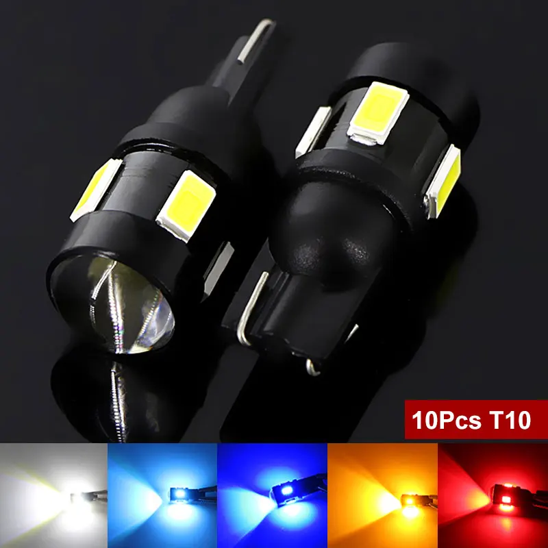 

10pcs Canbus W5W T10 LED Bulb Car Interior Lights For Hyundai i30 Tucson Solaris Elantra Santa Fe ix35 i20 i10 Accent Sonata