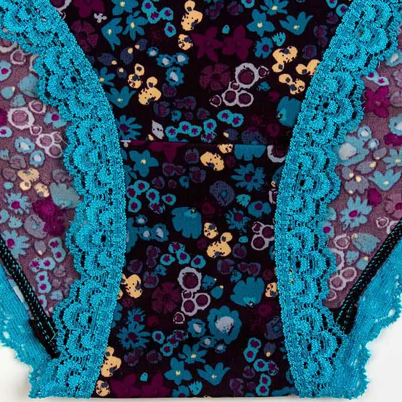 Сексуальные цветочные трусики в форме треугольника женские шелковые кружевные