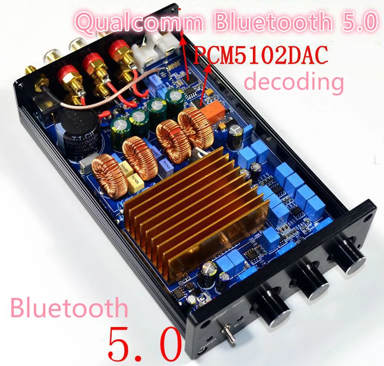 Hi Fi 2 1 канала 75 Вт * + 150 TAS5613 AMP DAC декодирования Bluetooth 4 2/5 0 опционально класса D