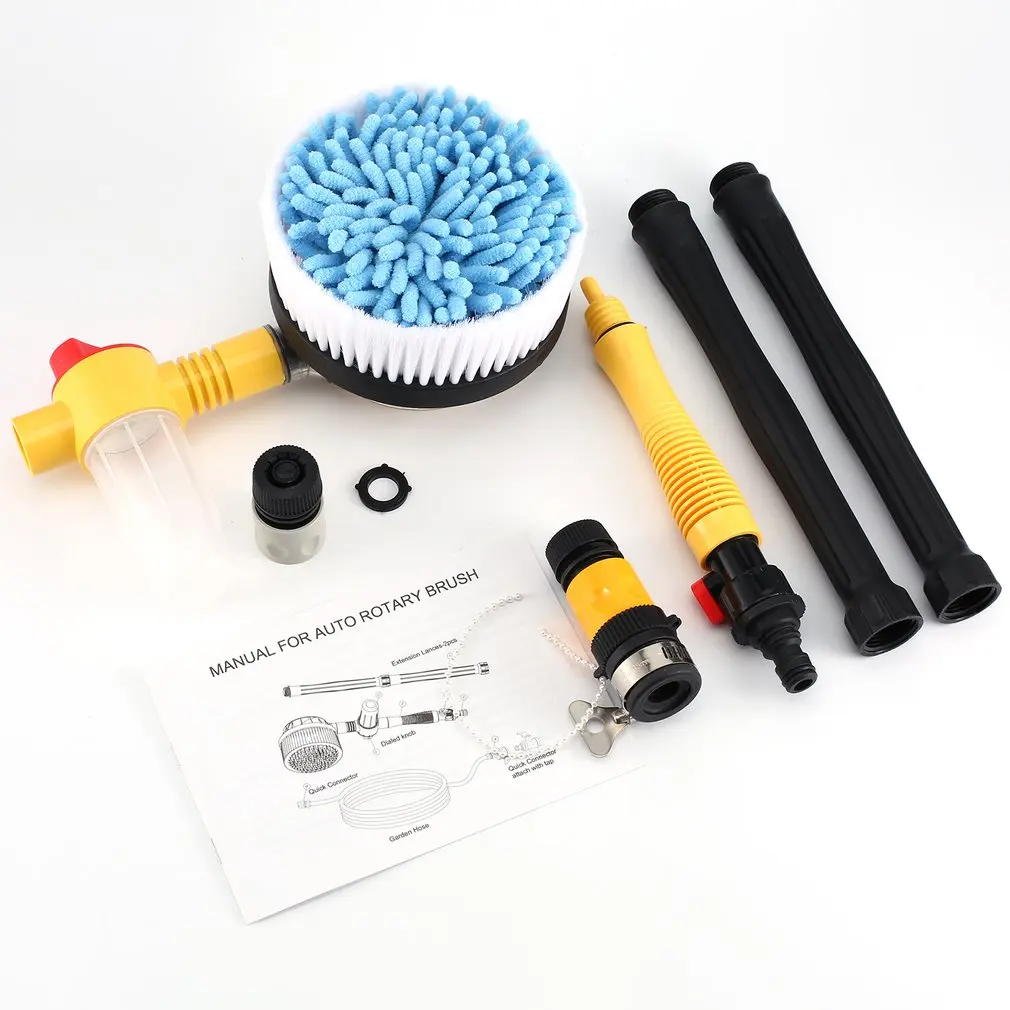 

Автоматическая выдвижная щетка для мытья, длинная ручка, переключатель потока воды, прочная щетка для чистки автомобиля