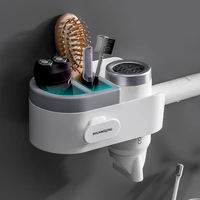 punch free hair dryer holder multifunctional household storage rack bathroom storage shelf for home hotel