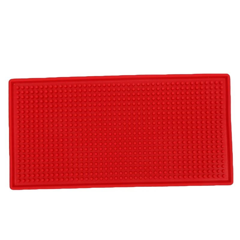 PVC placemat Coaster Bar Mat Impermeable Pad Non-slip Rubber Rectangular Thick Goblet Stock | Дом и сад