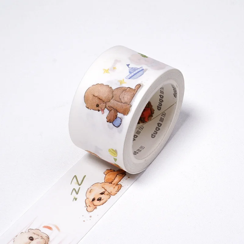 teddy Декоративные милые корги собака печати Васи ленты Diy Скрапбукинг Фотоальбом школы Скрапбукинг инструменты кавай бумажные наклейки маска - Цвет: teddy