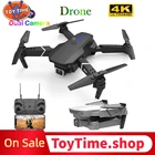 Радиоуправляемый квадрокоптер ToyTime 2021 e88 PRO с камерой для аэрофотосъемки FPV 4K WIFI HD профессиональный дрон с дистанционным управлением