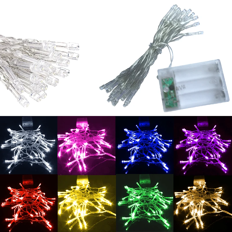 Рождественская гирлянда светодиодсветильник лампа с аккумулятором 3 м 30