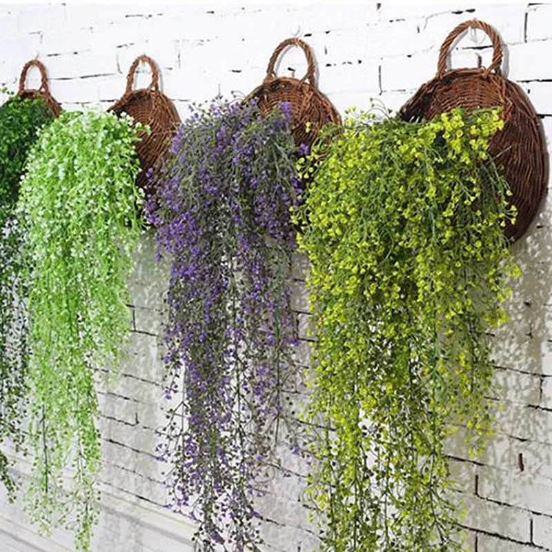 

Birds Nest Wall Hanging Basket Wicker Gardening Home Garden Wedding Wall Decoration-30