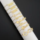 Ожерелье Lemegeton с именем под заказ, чокер из нержавеющей стали, ожерелья индивидуальная именная табличка, ювелирные изделия, подарок на Рождество