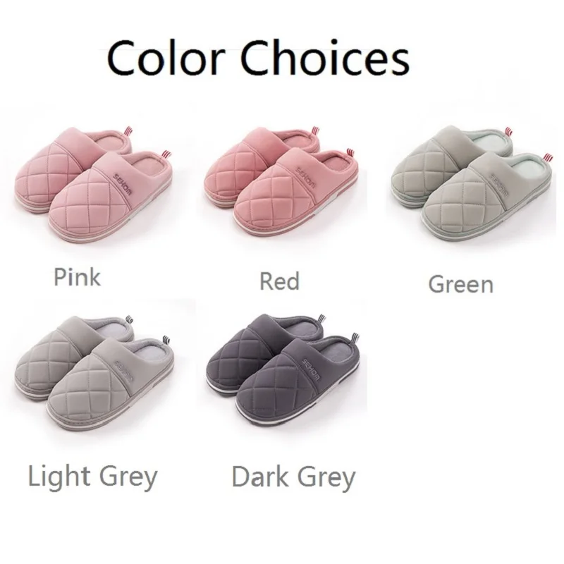 Классические женские зимние теплые домашние тапки мужские и домашняя обувь из