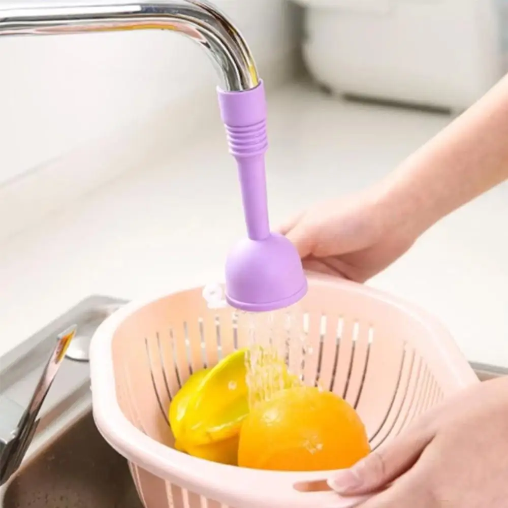 

PVC Water-saving Filter Shower Sprinkler Rotating Spray Splash-proof Filter Valve Sprinkler Kitchen Bathroom Faucet Accessories