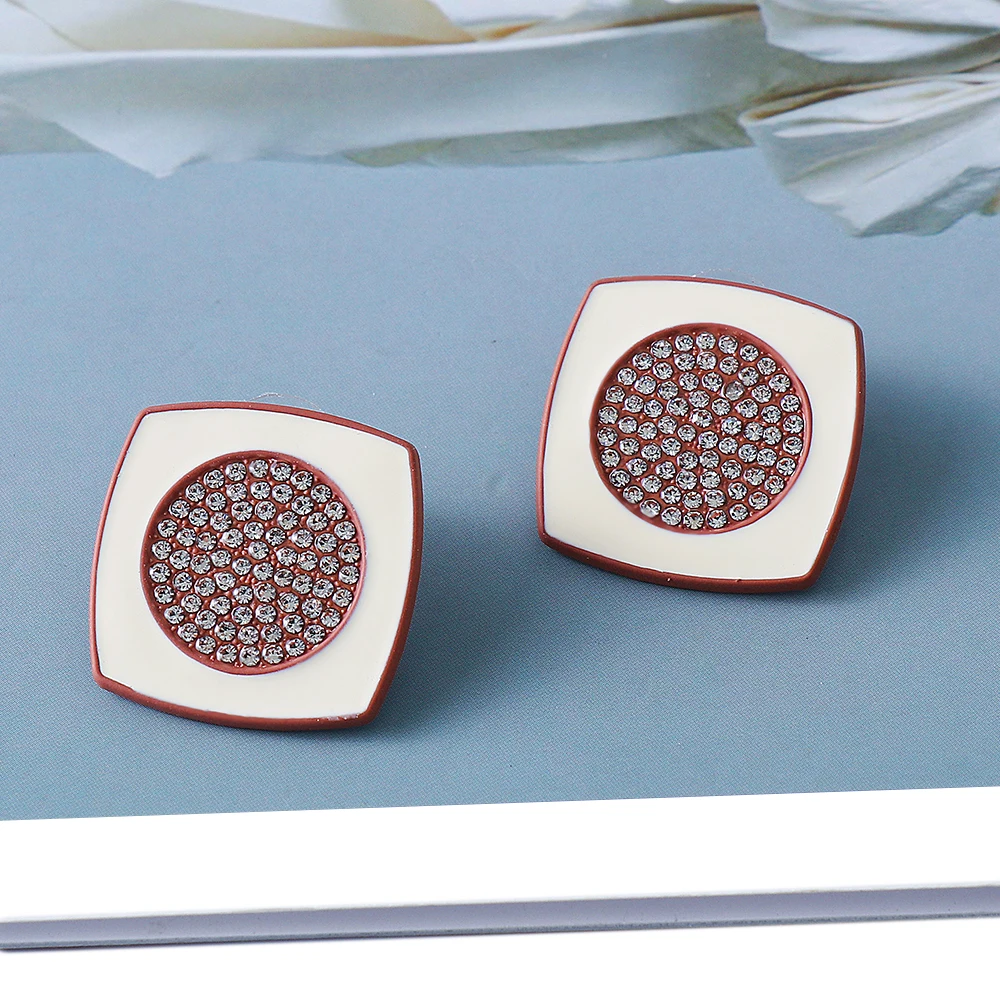 

Fashion Crystal Jewelry Geometry Retro Style Earrings For Women Bohemian Glamour Vintage Girl Gift First Choice Accessories