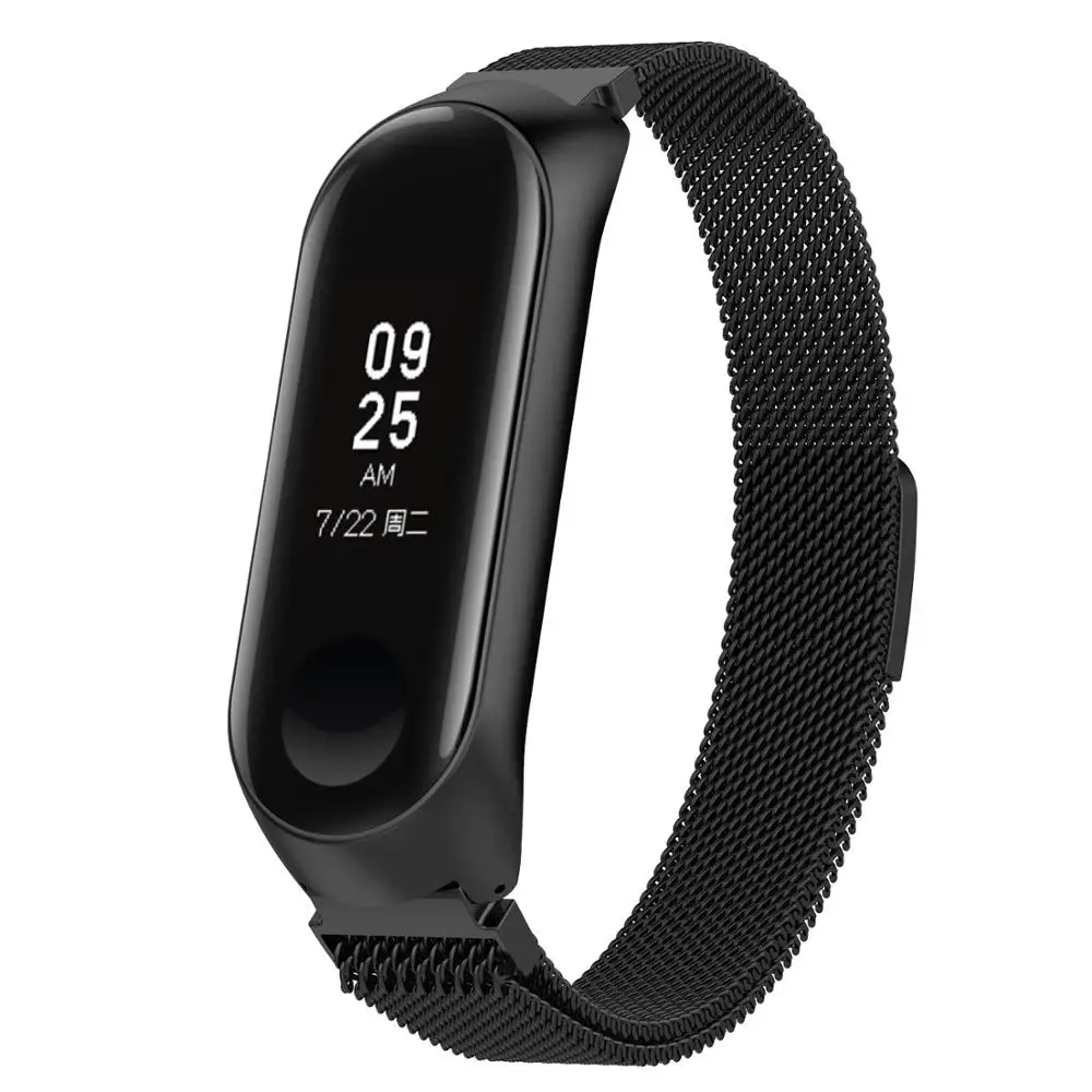 Браслет для Mi Band 4 ремешок Miband 4/3 металлическая нержавеющая сталь Магнитная Петля