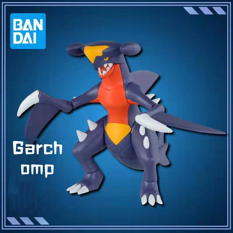 New Tomy Pokemon Anime Figure Collection Assembled Model Garchomp Toy Convenient AndSimp Lnstallation Child Xmas Birthday Gift
