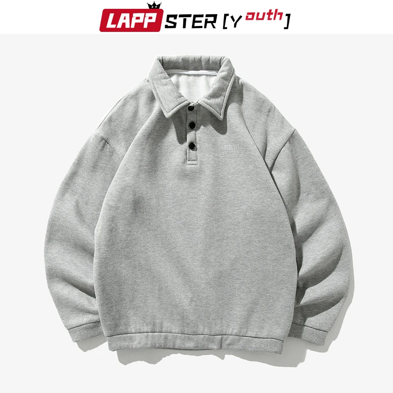LAPPSTER-Youth мужские толстовки с высоким воротником 2020 цветные спортивные уличные
