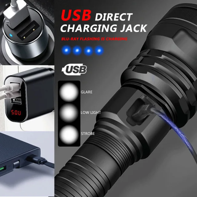 Самый яркий светодиодный фонарик xhp70.2 самый мощный 26650 usb фонарь xhp70 xhp50 18650