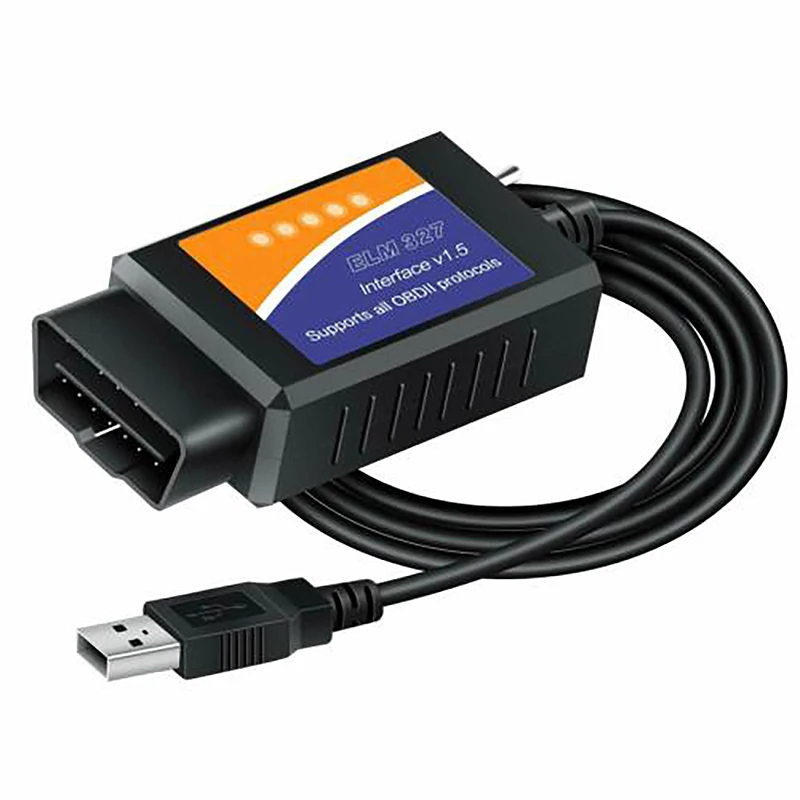 

NEW-For ELM327 OBD2 Scanner Elm 327 USB V1.5 Bluetooth Code Reader Auto Diagnostic Scanner Tool Made for Forscan