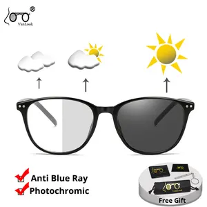 Фотохромные солнцезащитные очки VANLOOK, мужские очки для защиты от сисветильник, оправы для очков, женские компьютерные очки с УФ-защитой