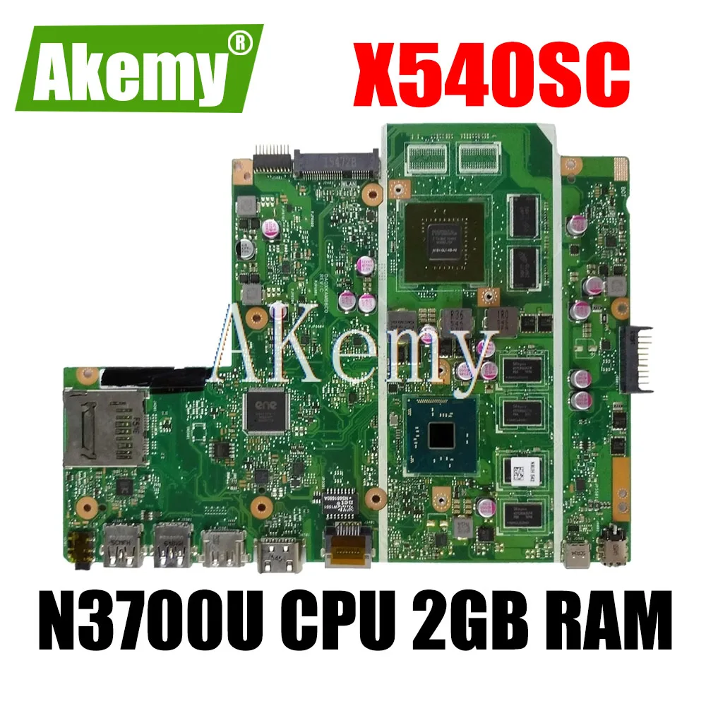 

Akemy X540SC для For For For Asus X540SC D540S X540S X540 Laotop материнская плата X540SC материнская плата W/ N3700U CPU 2 Гб RAM