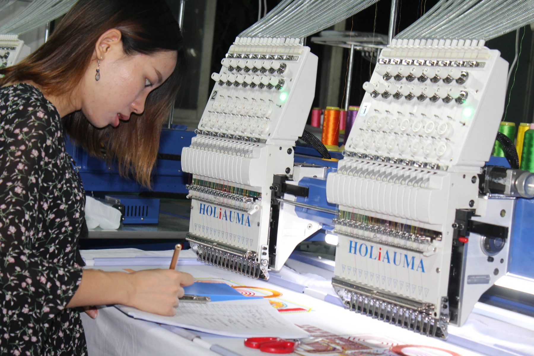 3 Years quality warranty! HOLiAUMA new technology 2 heads flat embroidery machine two computerized embroidey price | Дом и сад