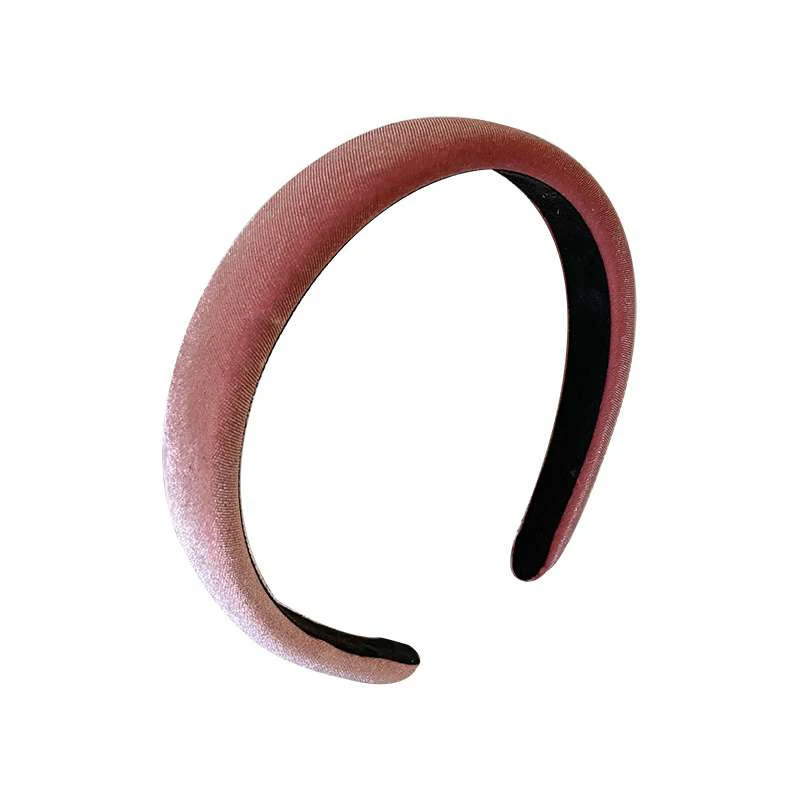 

Autumn And Winter Retro Hot Sale Velvet Headbands For Women Girls Handmade Solid Outdoors Hairband Hair Hoop Hair Accessories