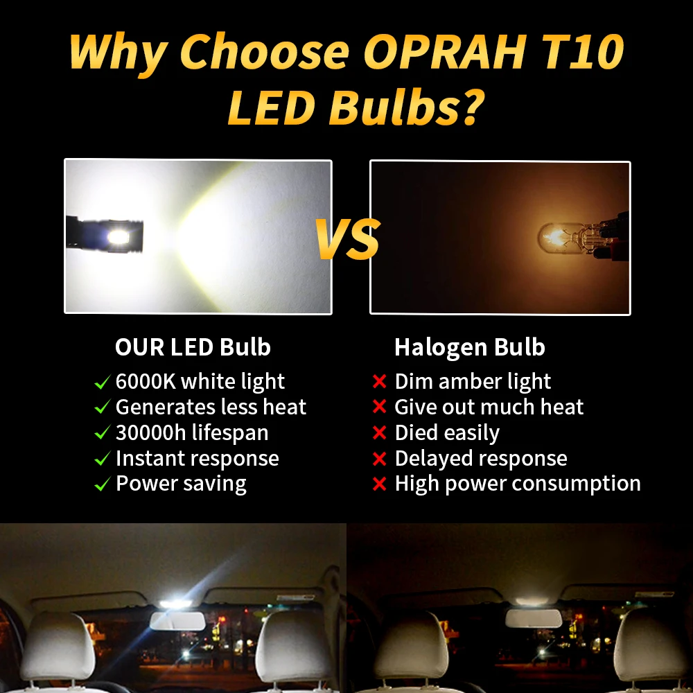 2 шт. светодиодные лампы Canbus T10 W5W 5630 6 SMD для сигнасветильник клиновидный клин