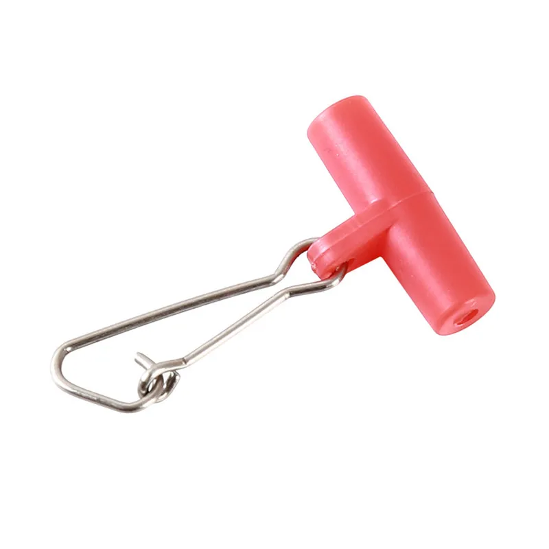 Fishing Sinker Slip Clips Blue Red Plastic Head Swivel With Hooked Snap Weight Slide Accessories 10pcs/set | Спорт и развлечения