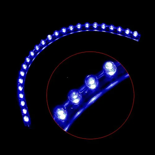 

96 Leds Automobile LED Fancy Lamp LED light strip F3 flexible waterproof transparent flexible plug-in modeling light highlight