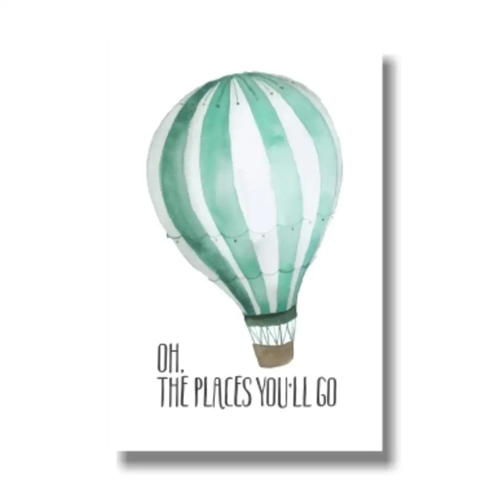 Скандинавский стиль воздушный шар художественный плакат печать картины для