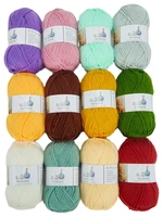 yuyoye 100 anti pilling acrylic yarn 5 ply hand knitting diy knitting wool thread soft crochet yarn handmade baby clothing 50g