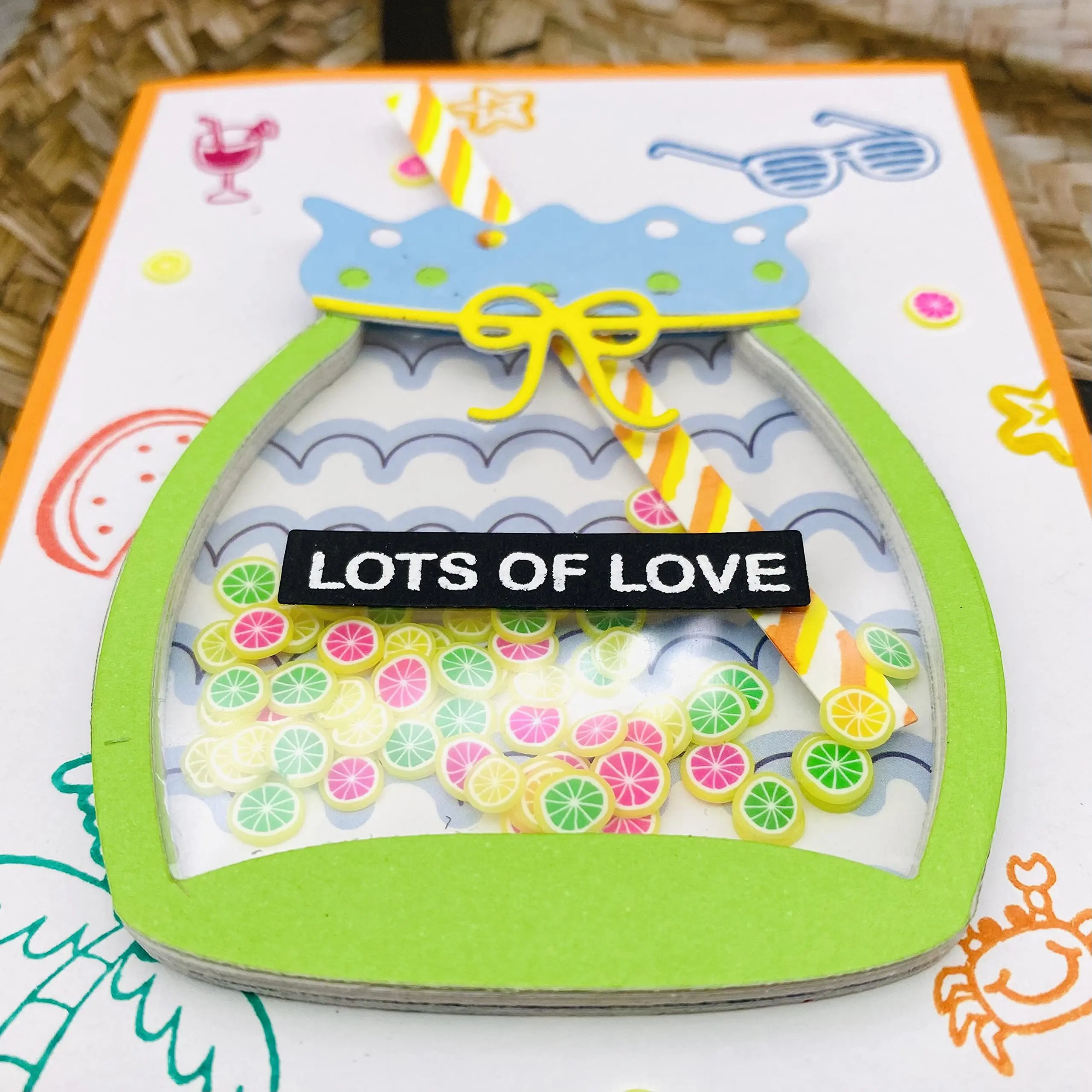 Alinacutle полосатый вырезанный с чувствительностью прозрачный штамп баннер