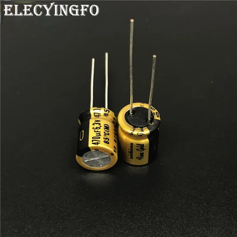 

5Pcs/50Pcs 470uF 6.3V470uf NICHICON FG Series (fine gold) 10x12.5mm 6.3V470uF High Grade HIFI Audio Capacitor
