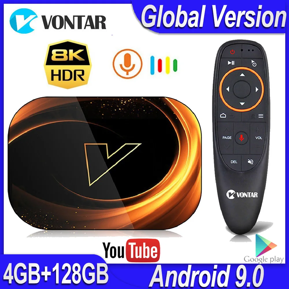 2020 VONTAR X3 4 Гб ОЗУ 128 ПЗУ 8K Android Smart TV BOX 9 0 Amlogic S905X3 2 4G 5G Wifi 4K ТВ приставка 64 ГБ 32