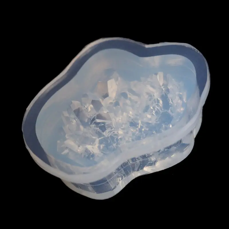 

Handmade Natural Crystal Quartz Rock Cluster Geode Druzy Stone Epoxy Resin Mold Pendant Mold Resin Jewelry Making Tools