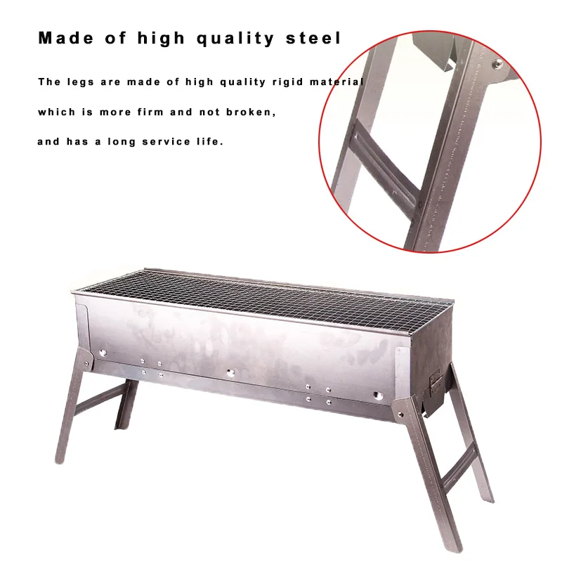 

Charcoal Grill Barbecue Grill Foldable Portable BBQ Stove Outdoor Camping Garden Terrace Travel Picnic Barbecue
