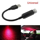 Автомобильный светильник на крышу, USB, Звездный Ночной светильник, портативные автомобильные потолочные внутренние светильники, Романтический светодиодный светильник, автомобильное украшение, ночные домашние украшения