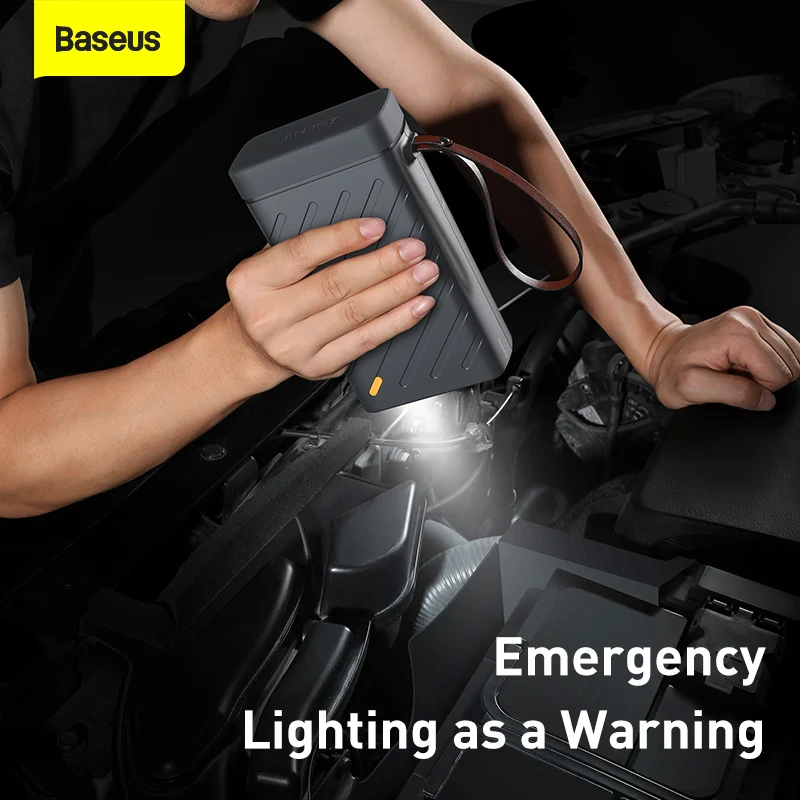 $129.99 Baseus Car Jump Starter Device 220V/110V Car Outdoor Starter Jump Start Power Bank Portable Energy Storage Car Battery Booster