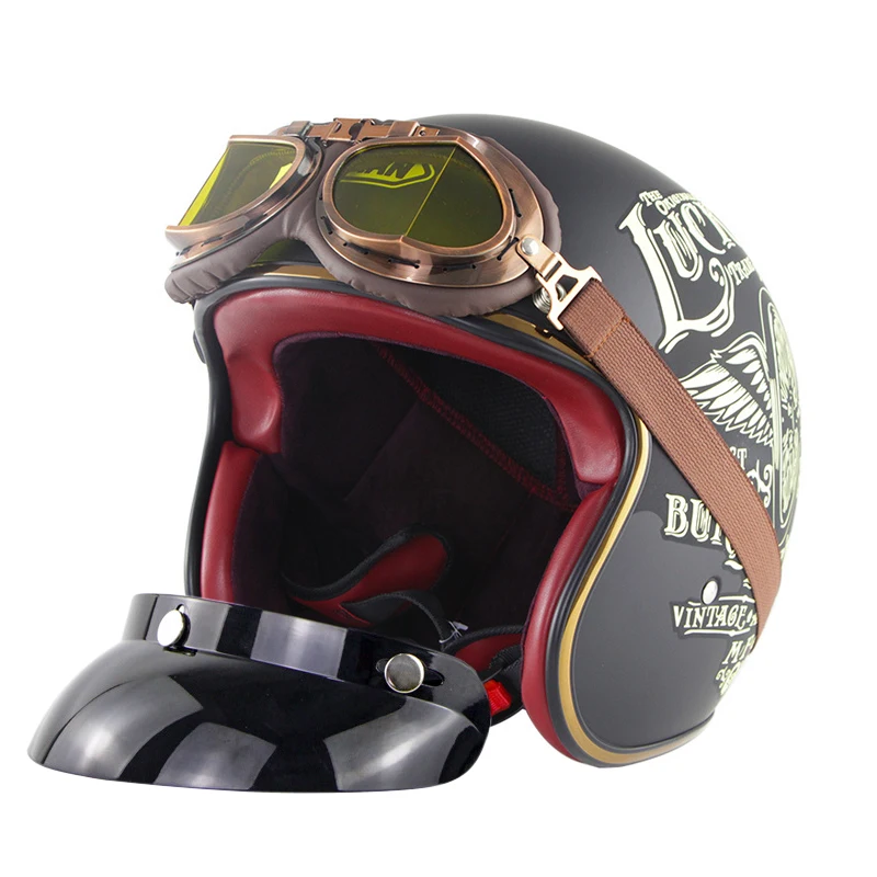 Скутер Racer ботинки в байкерском и винтажном стиле шлем Casco мото ретро мотоцикл