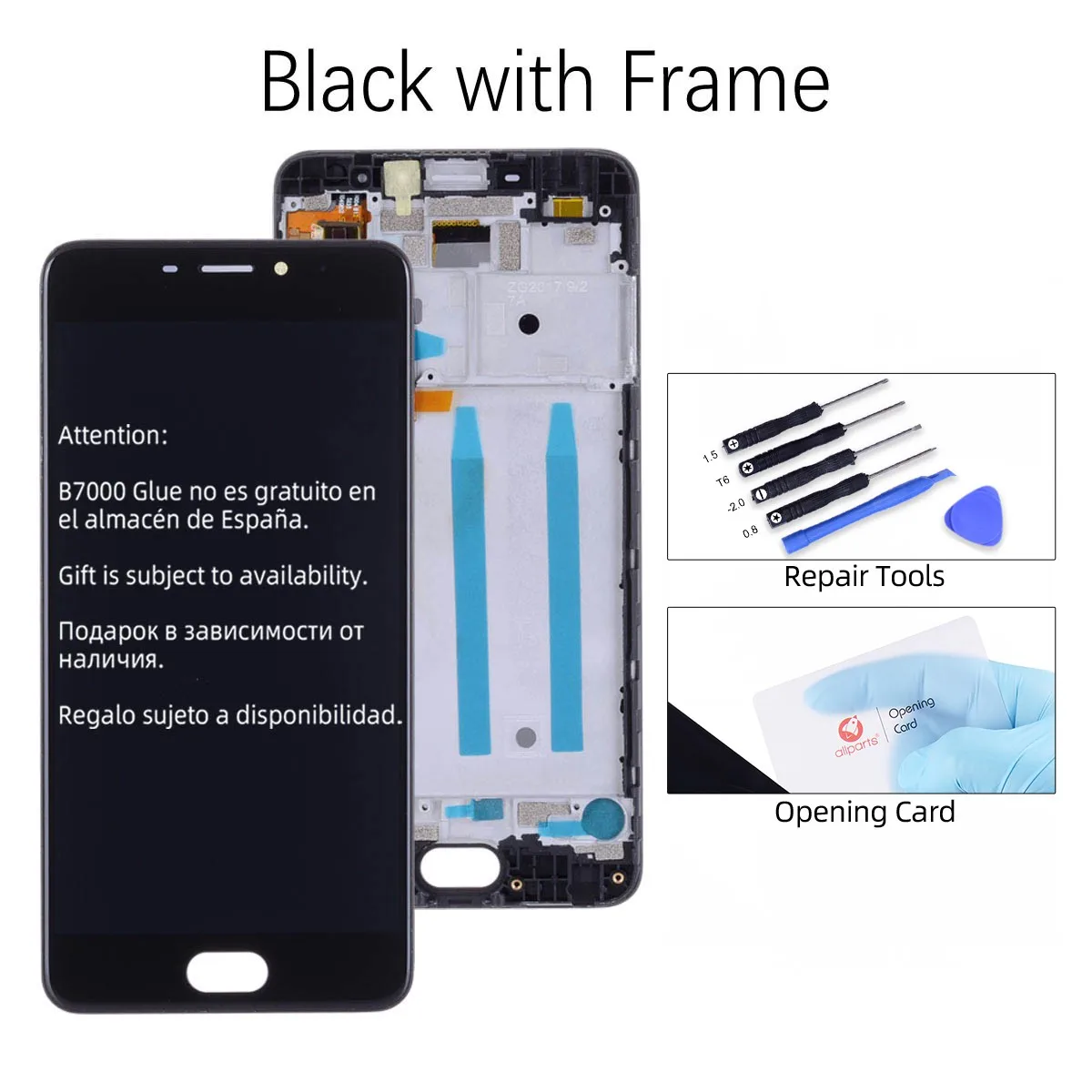 with Frame Black 5,2 '' ЖК-дисплей для MEIZU M6, ЖК-дисплей, сенсорный экран, дигитайзер с рамкой для Meizu M6 M711H M711M M711Q, ЖК-замена - Цвет: with Frame Black