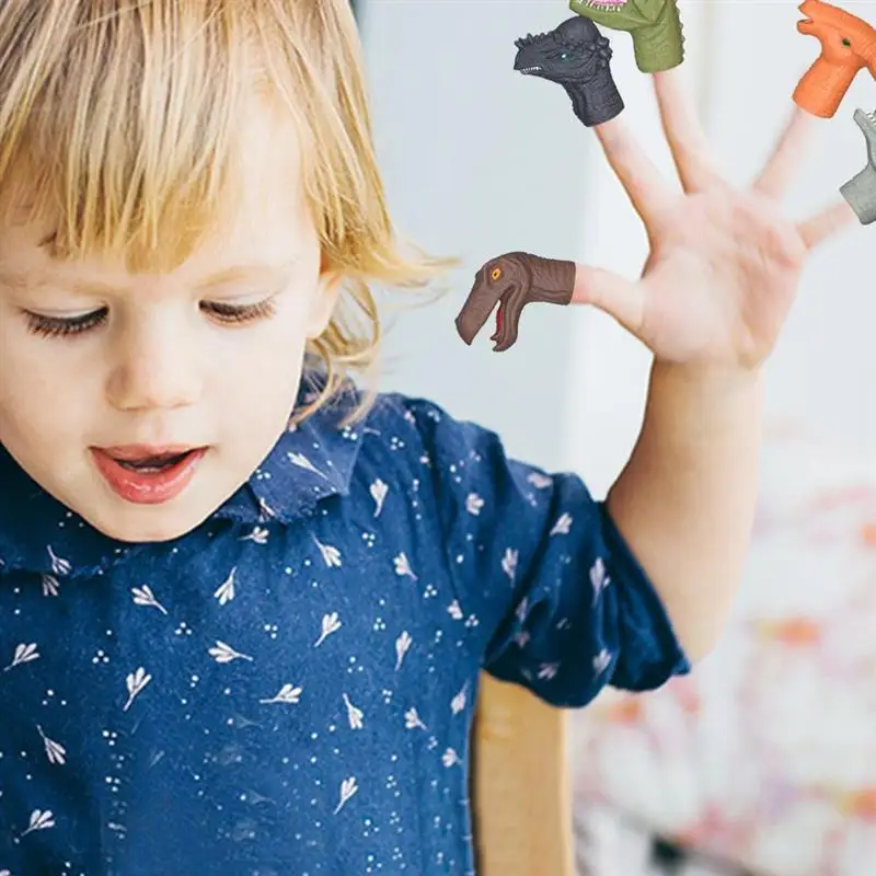 5 шт./компл. миниатюрные пальчиковые игрушки ручная кукла динозавр фигурки героев