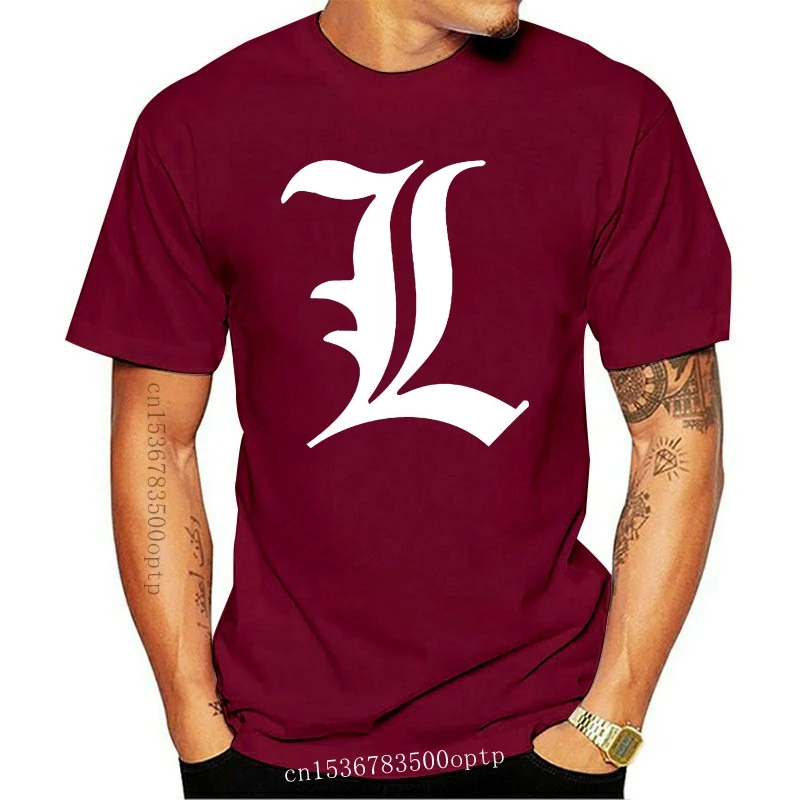

Death Note T-Shirt Deathnote L T-shirt. MENS Anime Manga One Piece Light