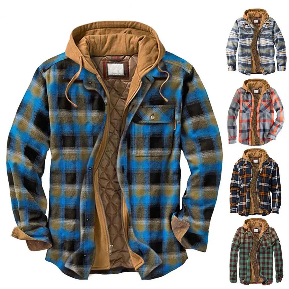 

Fabulous Men Coat Young Winter Coat Single-breasted Pockets Soft Winter Coat