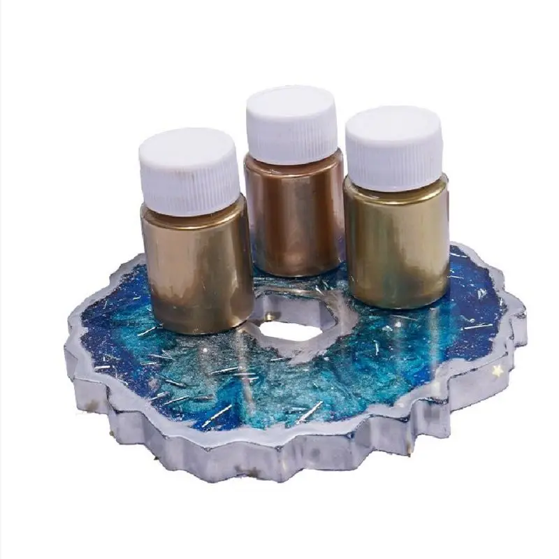 

8 Colors Copper Metallic Powder Jewelescent Metal Mica Pearl Resin Pigment Kit K9FA