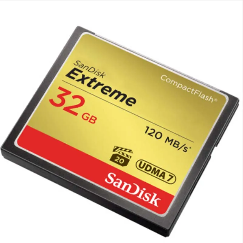 Карта памяти Sandisk Extreme Compactflash CF карта на 32 ГБ высокоскоростная 120 МБ/с. поддержка